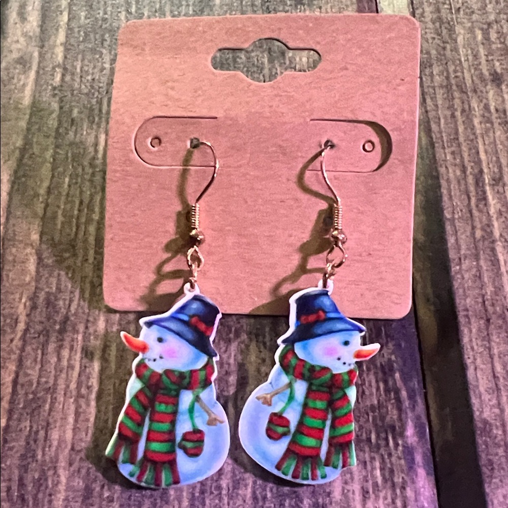 Festive Snowman Earrings